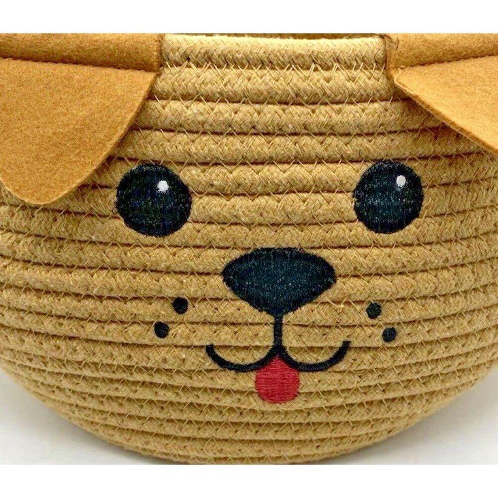Wondertreats Dog Puppy Braided Cotton Basket With Handle Easter Spring Pet - Picture 16 of 16